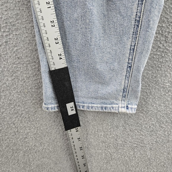 Hollister Women Jeans 20R Blue Denim Ultra High-Rise Mom Distressed 28" Y2K NWT - Picture 8 of 11